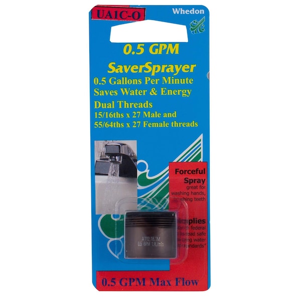 Whedon Whedon SaverSprayer Dual Thread 15/16 in.- 27M x 55/64 in.-27F Oil-Rubbed Bronze Faucet Aerator UA1C-O - main